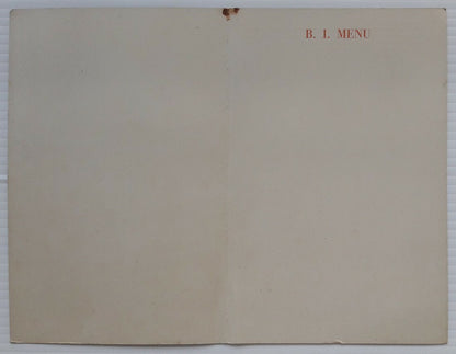 B.I. British India Line Small Harbours of Great Britain menu cards (3)