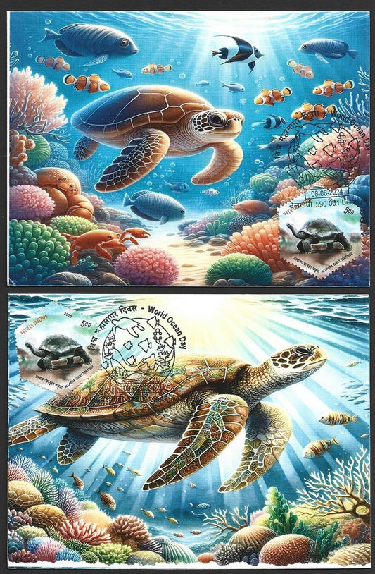 India 2024 World Ocean Day pictorial event postcards (7)