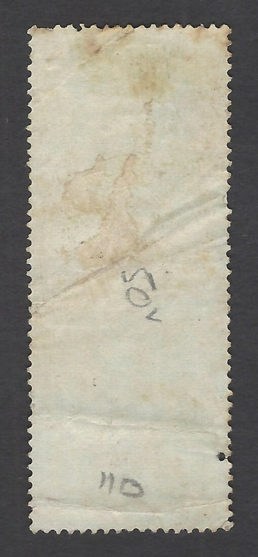 India QV Court Fee provisional ovpt on Foreign Bill 8a used Barefott #40