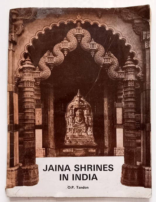 AOP India 1986 JAINA SHRINES IN INDIA book with illustrations & map sc