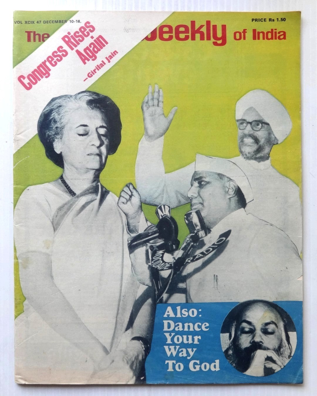 The Illustrated Weekly of India 10 Dec 1978 Dance Your Way To God RAJNISH