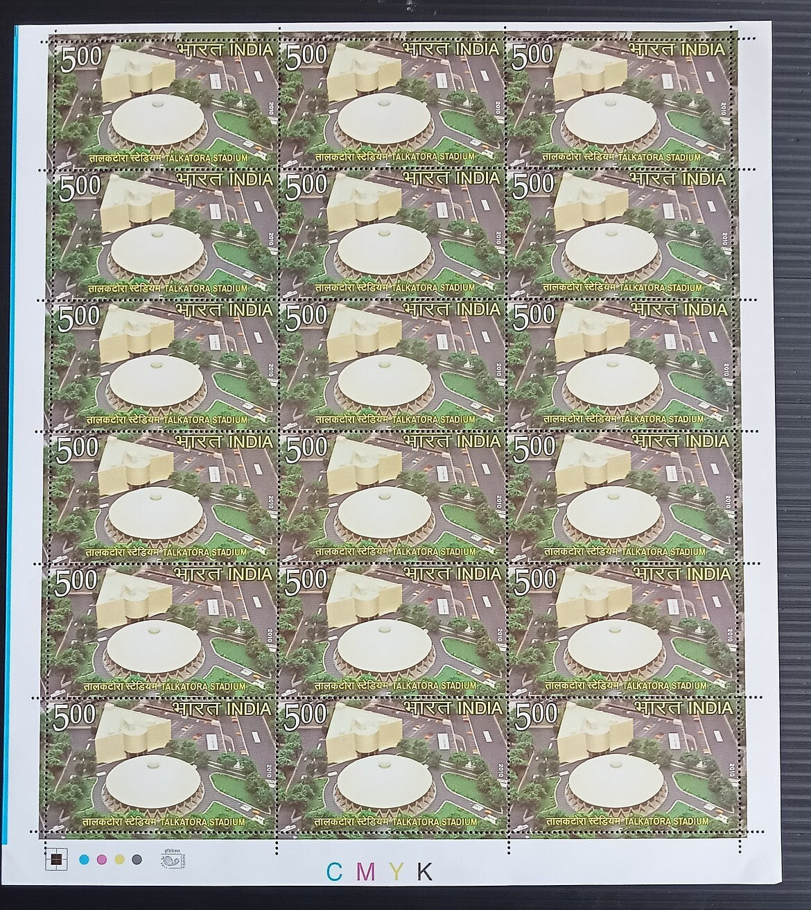 India 2010 Talkotra, Commonwealth Games set of 2 sheets of 18 MNH