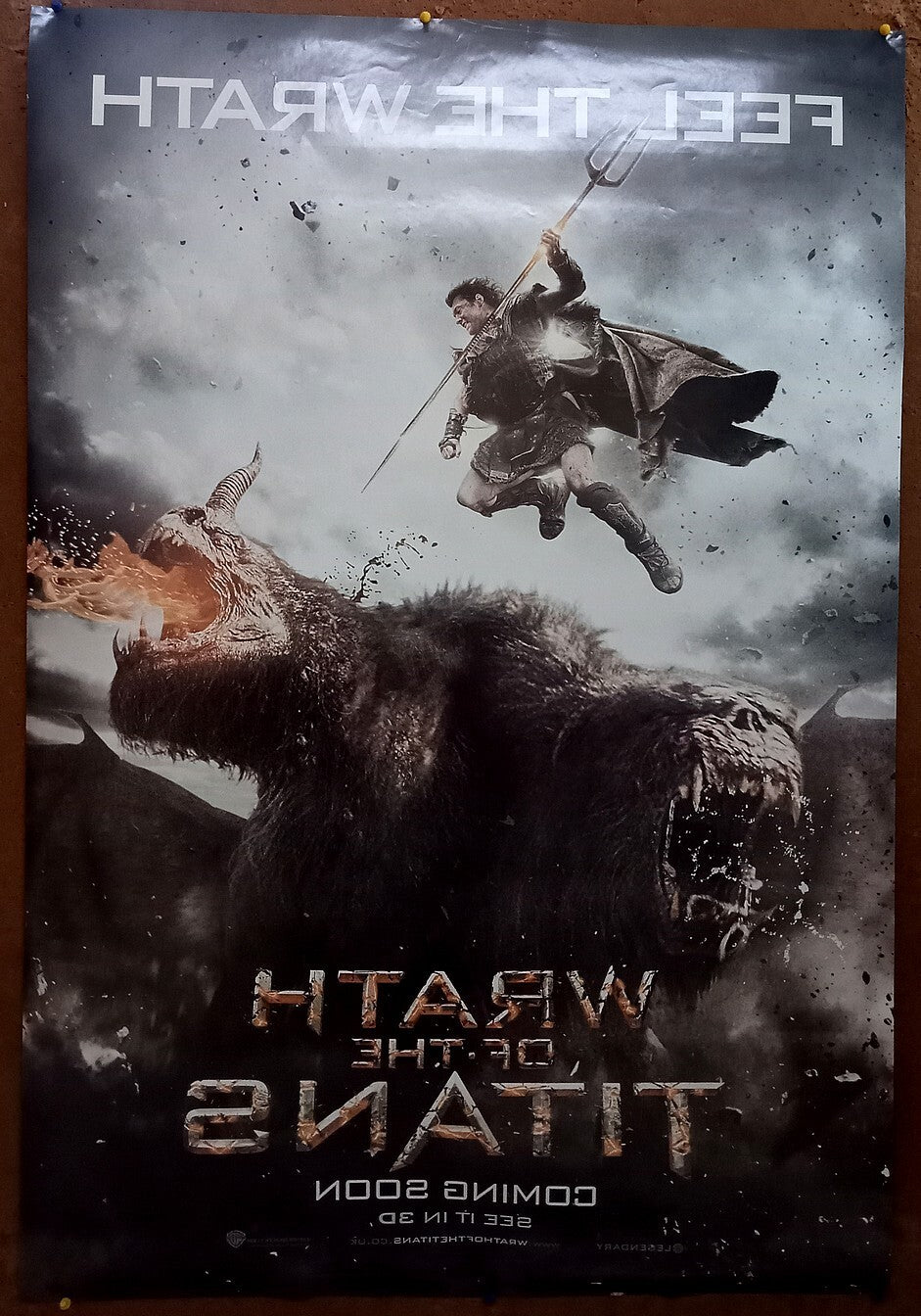 2012 Wrath of the Titans 2 sheet India poster Sam Worthington