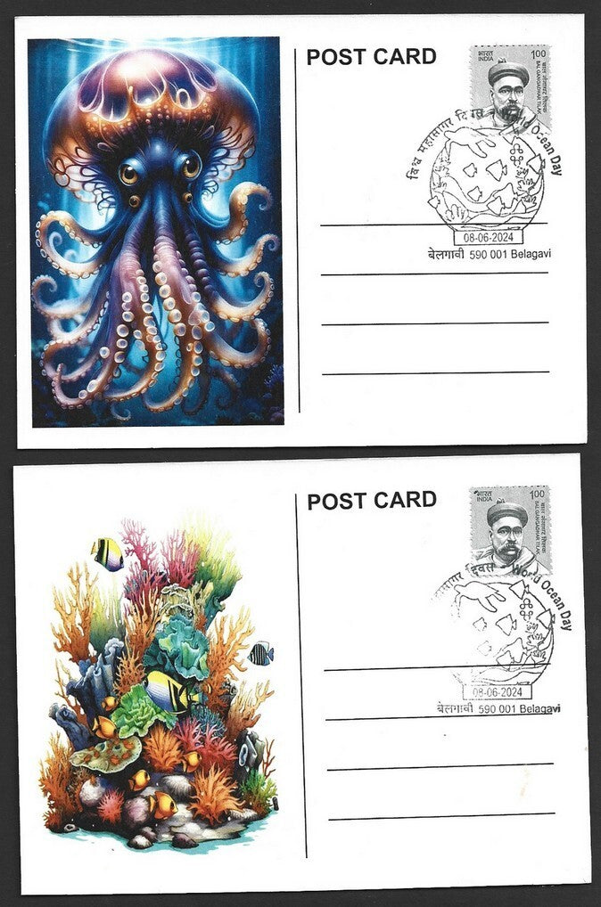 India 2024 World Ocean Day pictorial event postcards (7)