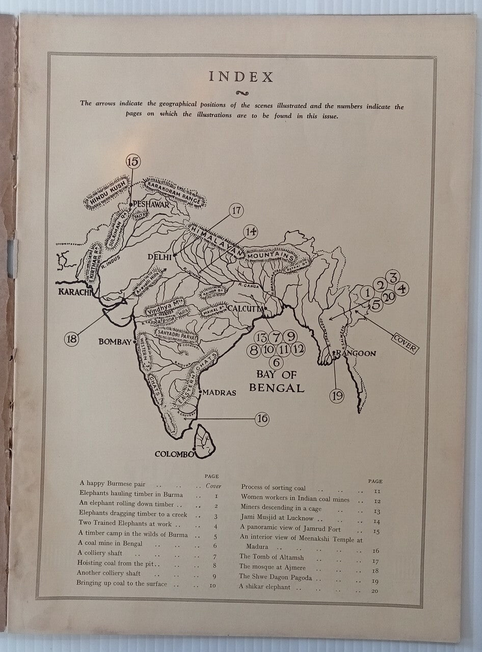 INDIAN PICTORAL EDUCATION 1929.30 Vol.1 No.11 Burma Shan, Coal Fields, Buick