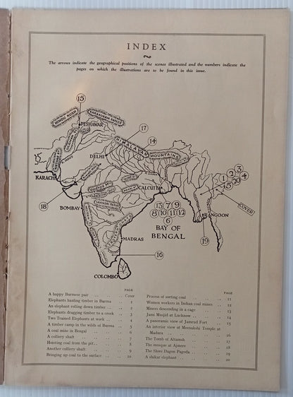 INDIAN PICTORAL EDUCATION 1929.30 Vol.1 No.11 Burma Shan, Coal Fields, Buick