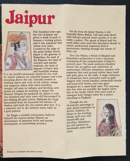 AOP India Delhi Agra Jaipur 1988 Tourism brochure
