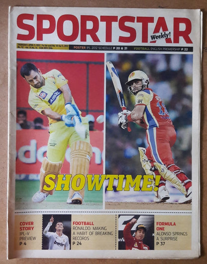 India Sportstar 2008-12 CRICKET cover issues 10” X 13” (5)
