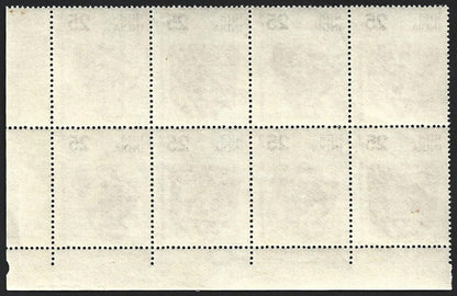 (AOP) India 1974 Mathura Museum block of 4 pairs MNH