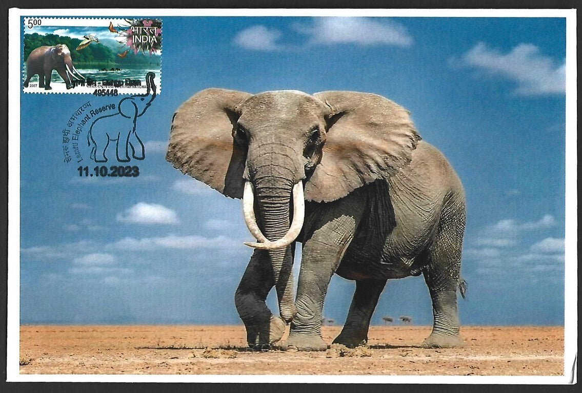 India 2023 LEMRU ELEPHANT RESERVE Special covers (5)