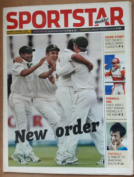 India Sportstar 2007-11 CRICKET cover issues 10” X 13” (5)