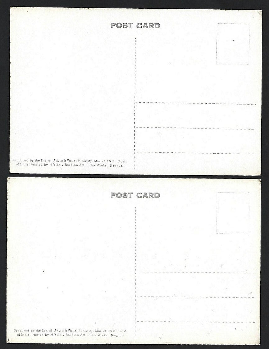 (AOP) DAMS OF INDIA vintage postcards (6)
