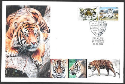 India 2022 International Tiger Day covers with labels (9)