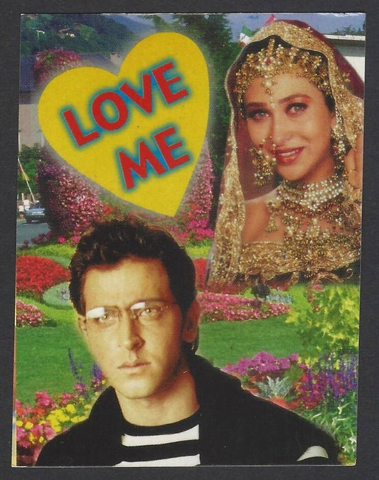 AOP Bollywood India promotional pocket calendar 2001 HRITHIK & KARISHMA KAPOOR