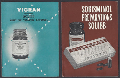 India 1940s to 1950s SQUIBB medical advertisement brochures (11) ZAZ