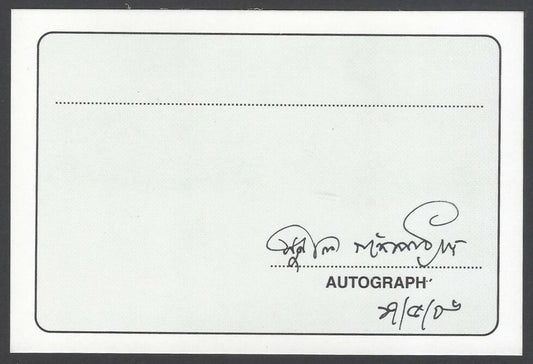 AOP India Sunil Gangopadhyay, Writer signed autograph card