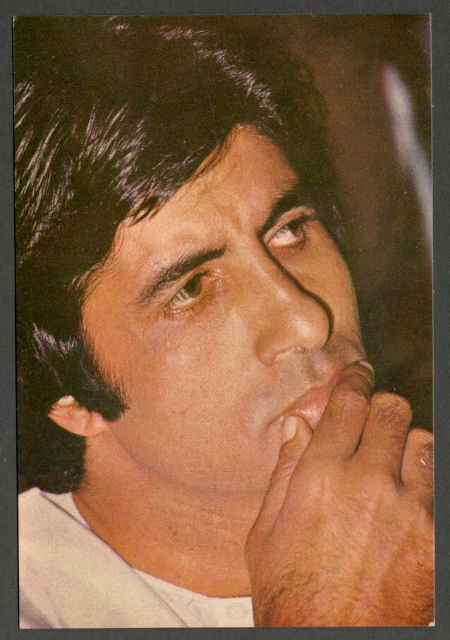 AOP India Bollywood vintage postcard AMITABH BACHCHAN ELAR 570