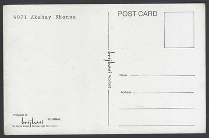 AOP India Bollywood AKSHAY KHANNA vintage postcard 