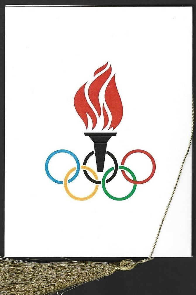 India 2024 Paris Olympics souvenir with 1996 Atlanta, US Olympics cachet