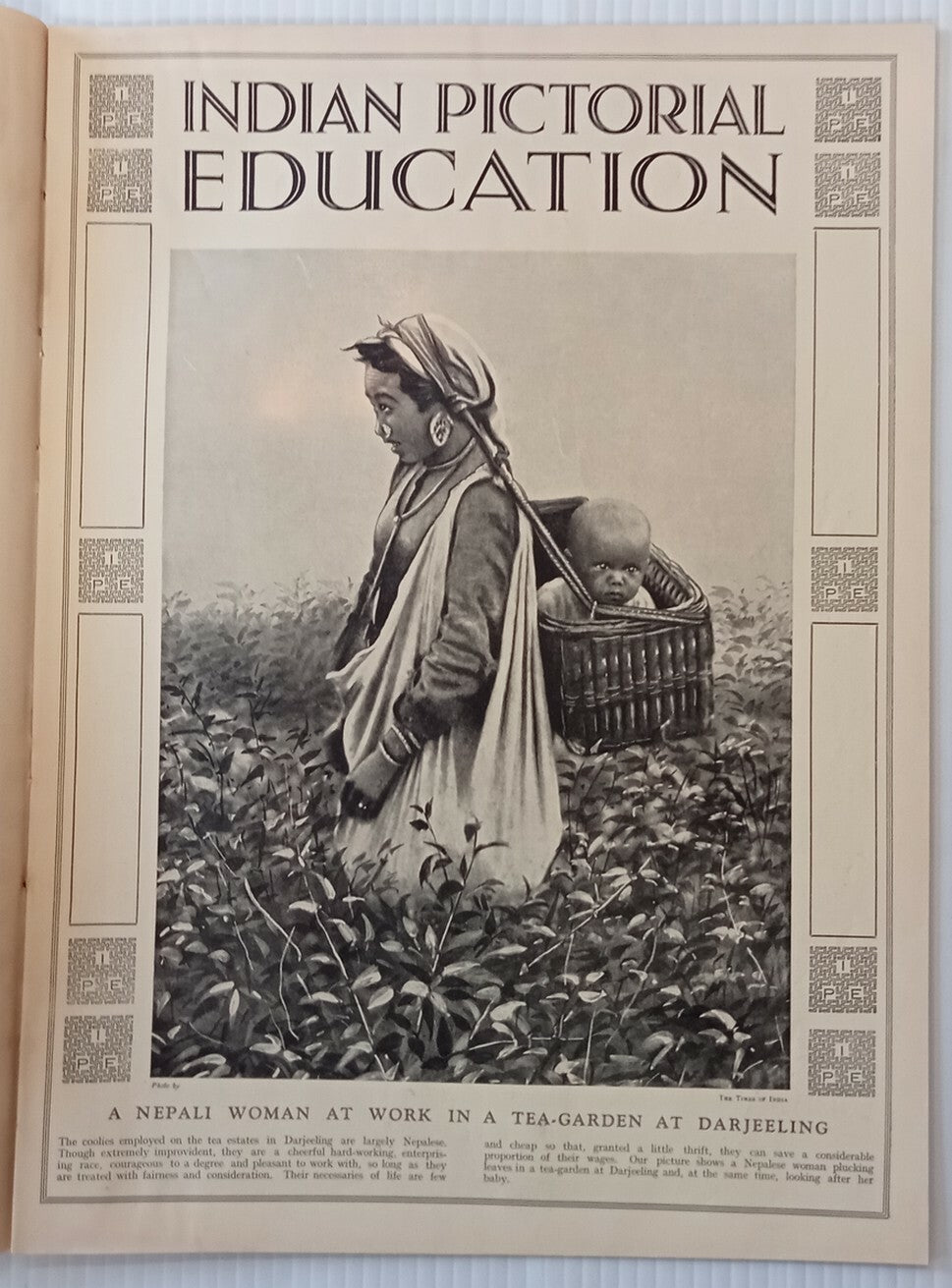 INDIAN PICTORAL EDUCATION 1929.30 Voll.1 No.1 Burma, Karen