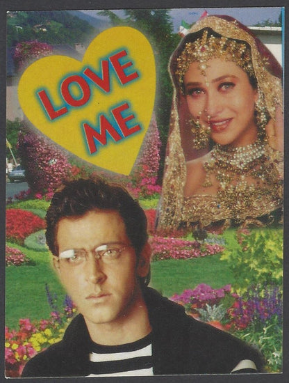 AOP2 India Bollywood 2001 Pocket Calendar Karisma Kapoor & Hrithik Roshan