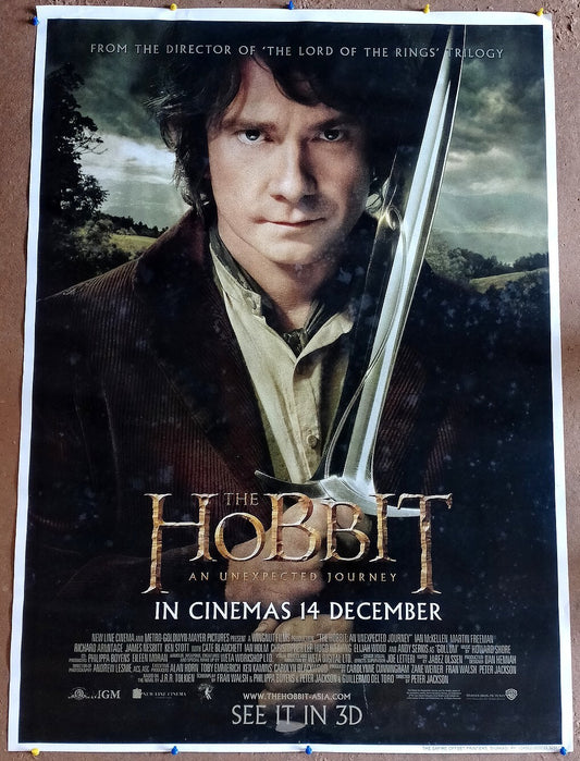 2012 The Hobbit: An Unexpected Journey 1 sheet India poster Martin Freeman
