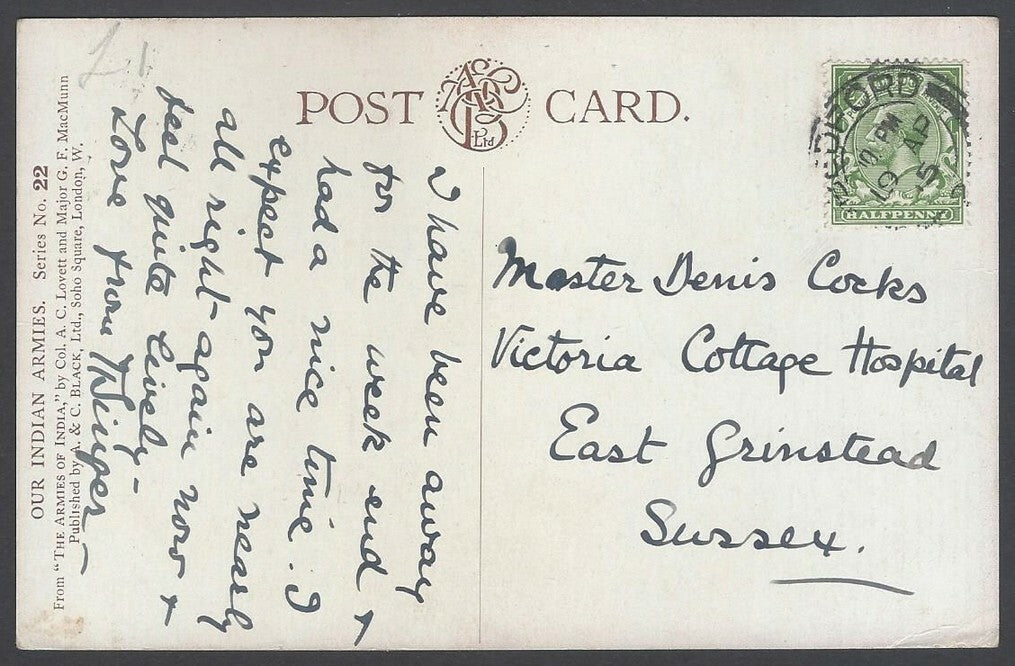 AOP India Jodhpur Sardar Risala vintage postcard