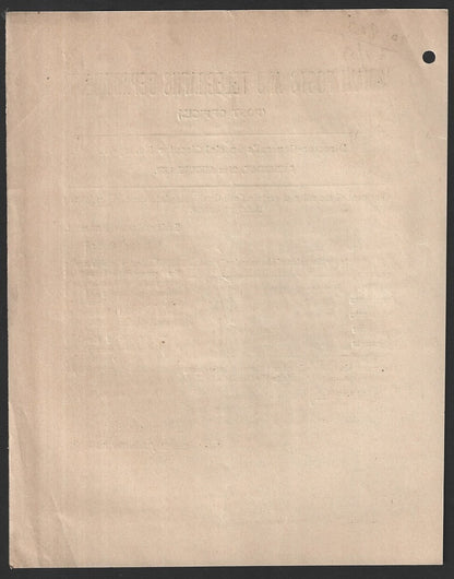 India 1939 POSTAL NOTICE Post Office Cash Certificates