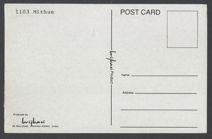 AOP Bollywood vintage postcard MITHUN