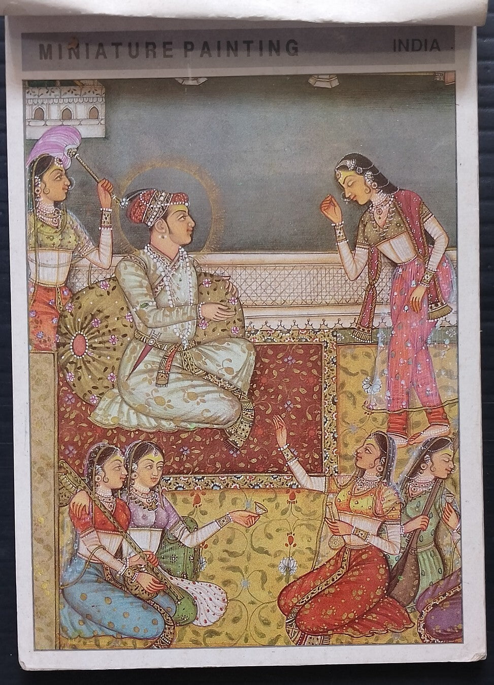 AOP India vintage booklet of 10 postcards - Indian Miniature Paintings