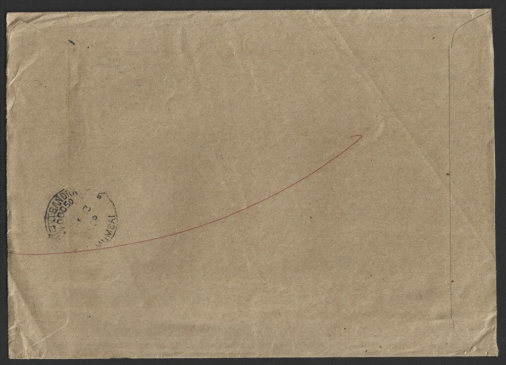 GB Machins Northern Ireland 38p & 63p and Wales 37p & 63p, etc on cover to India