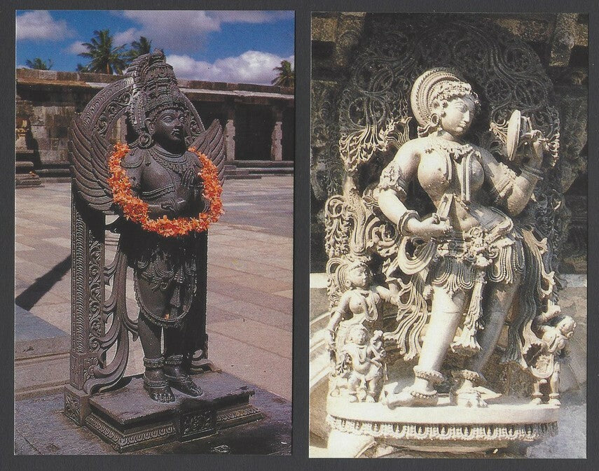 AOP India BELUR vintage postcards (6)