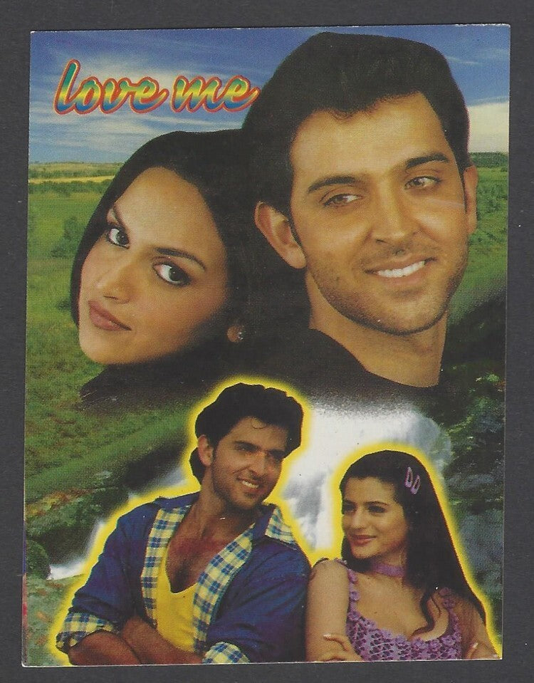 AOP Bollywood India promotional pocket calendar 2001 HRITHIK, ESHA DEOL & AMISHA