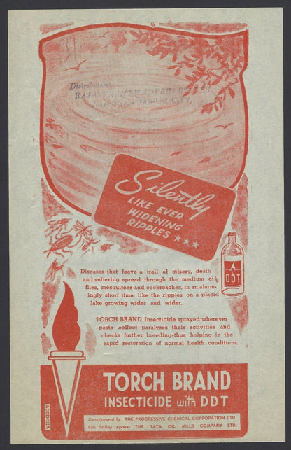 India 1940s advertisement flyers for Disinfectants DDT, etc (4) zaz