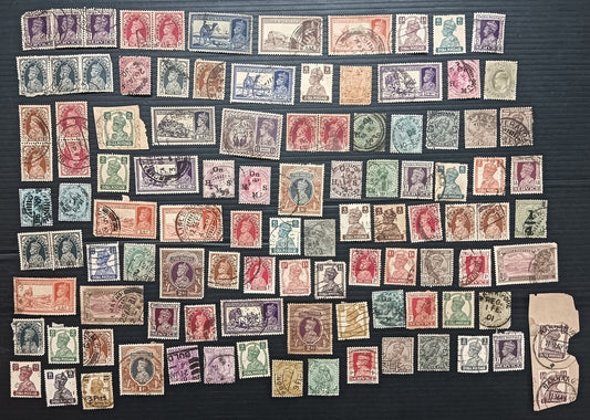 India pre 1947 on & off paper accumulation (100+ stamps)