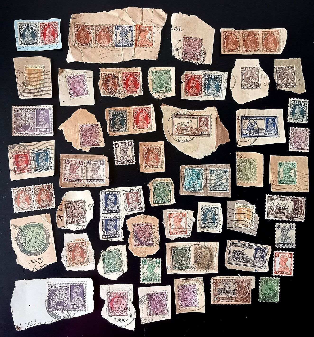 India pre 1947 on & off paper accumulation (200+ stamps)