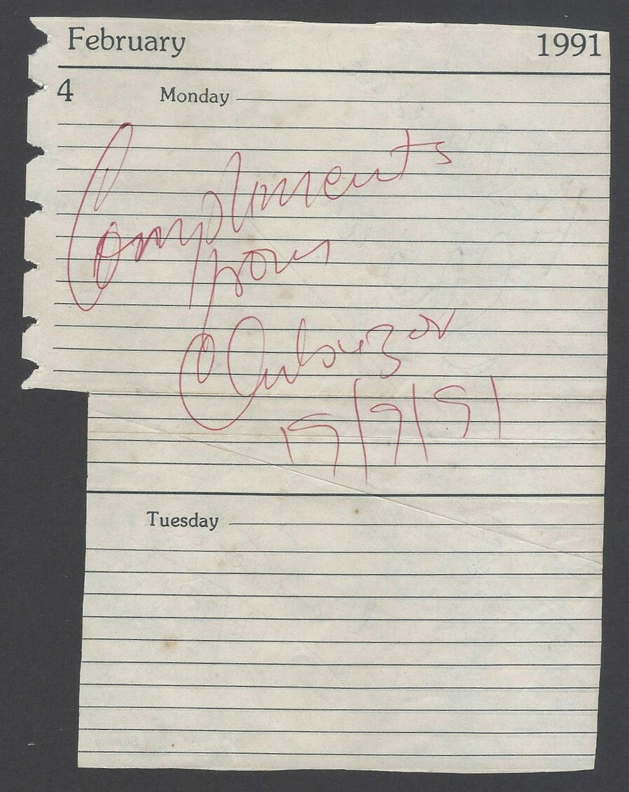 AOP Godfrey Pereira, Footballer signed autograph page India