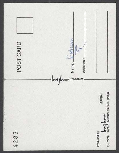 India Bollywood promotional mini pocket postcard Actress RANI MUKHERJEE