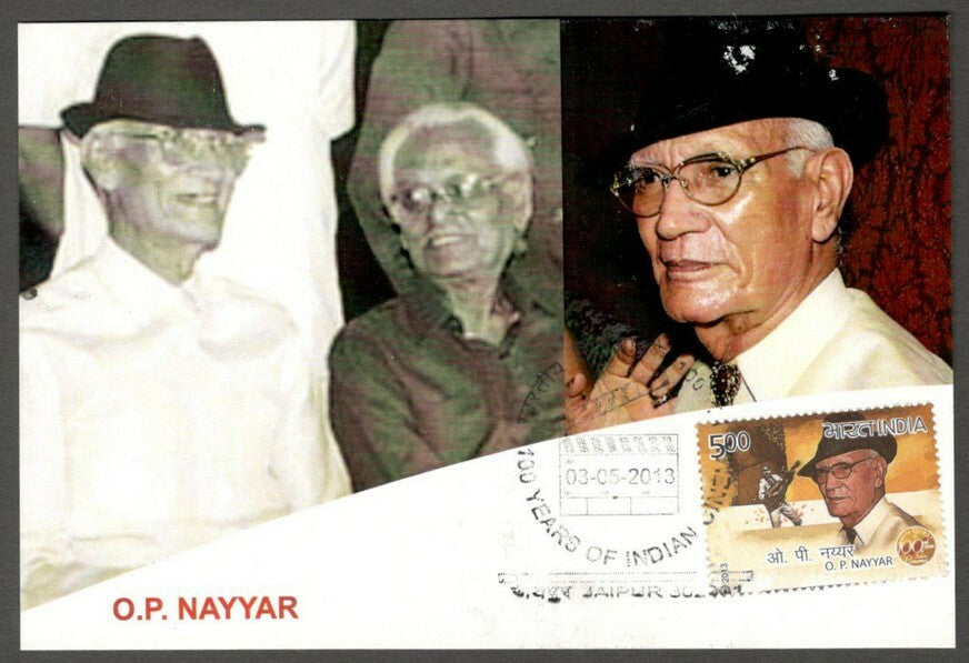 AOP India 2013 100 years of Cinema Maxi card O.P. NAYYAR