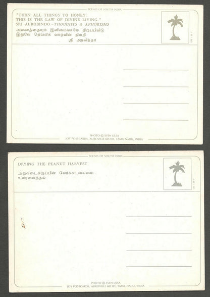 AOP India South India Goa Pondicherry vintage Auroville postcards (6)