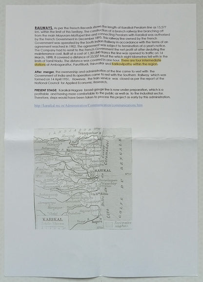 AOP India used in French India KARAI KOVILPATHU 1938 KGV env