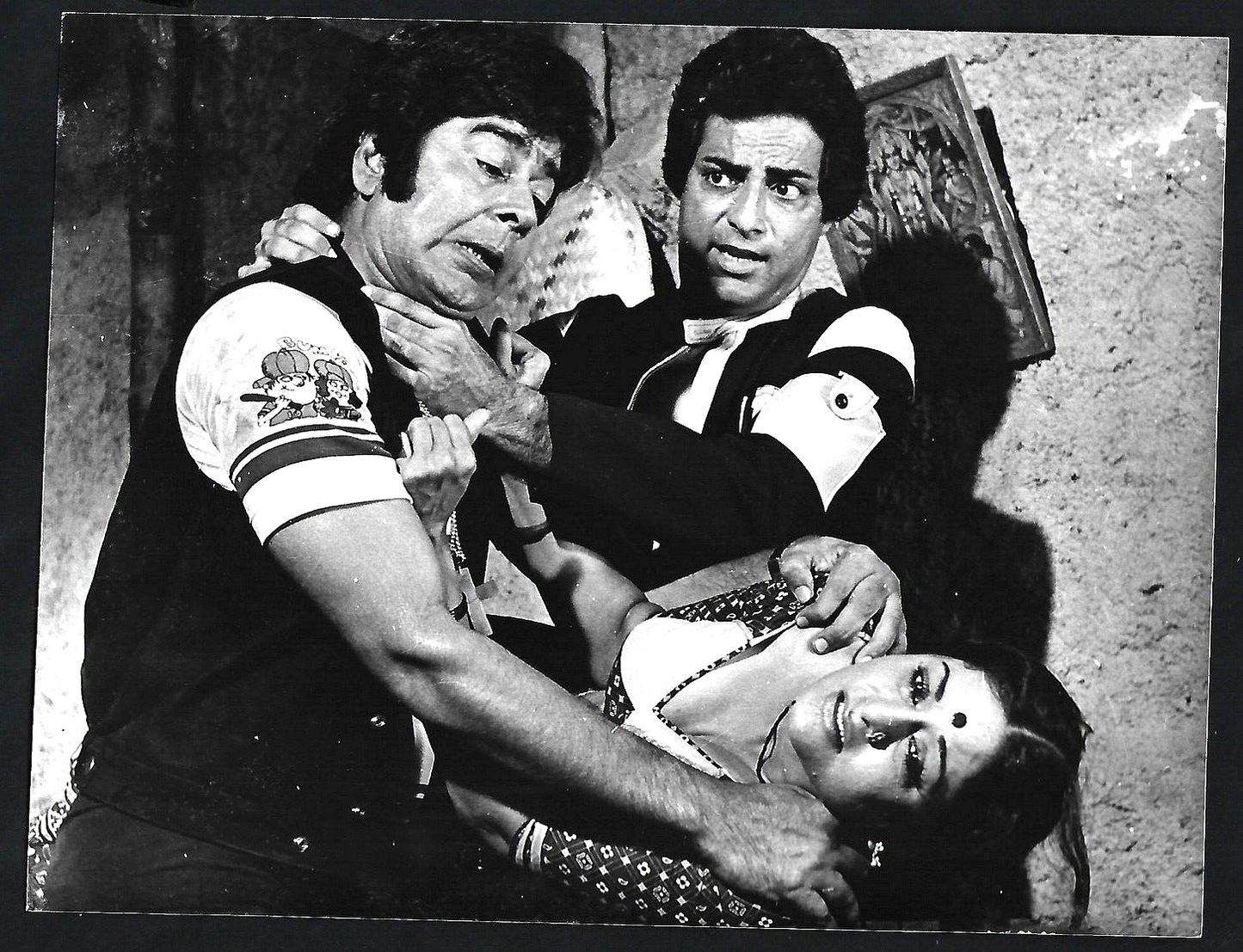 Bollywood vintage 7"x9" photograph - on the set ARUNA IRANI