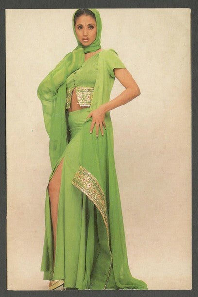 AOP India Bollywood vintage postcard URMILA MATONDKAR in Indian Wear
