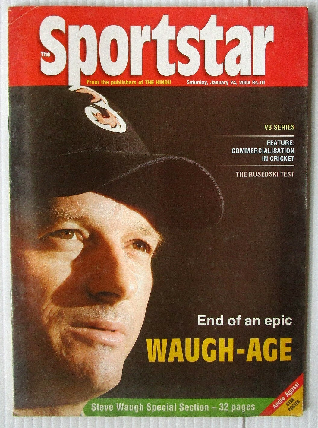 India Sports Star 2004 with much Cricket coverage (5 issues)
