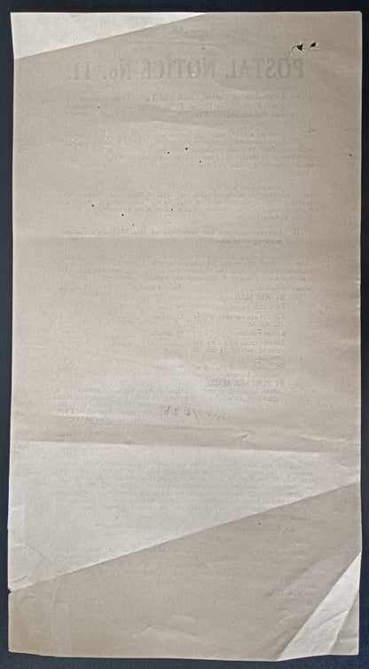 India POSTAL NOTICE No. 11 12 May 1947 Mails of HM Forces Serving Overseas