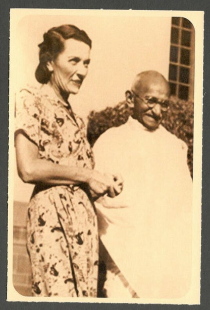 AOP India full back pictorial 50p Gandhi postal card GANDHI 