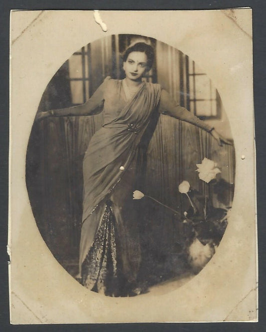 India Bollywood vintage photo BEGUM AKHTAR 1930s