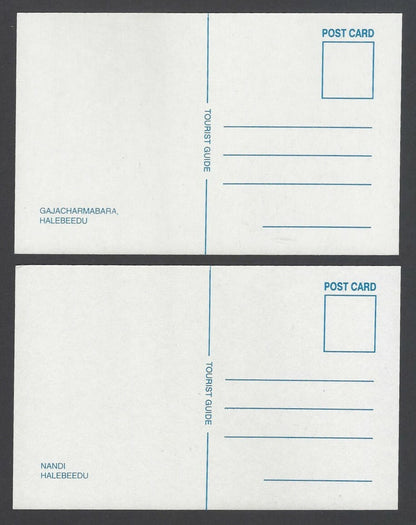 AOP India ARCHITECTURAL VIEWS OF HALEBEEDU packet of 10 picture postcards