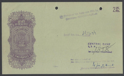 AOP India collection of post Independence hundis (9 different)
