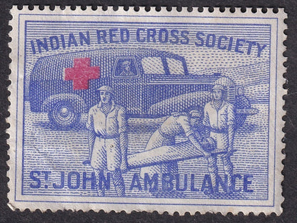 Indian Red Cross Society - St. John Ambulance World War 2 label